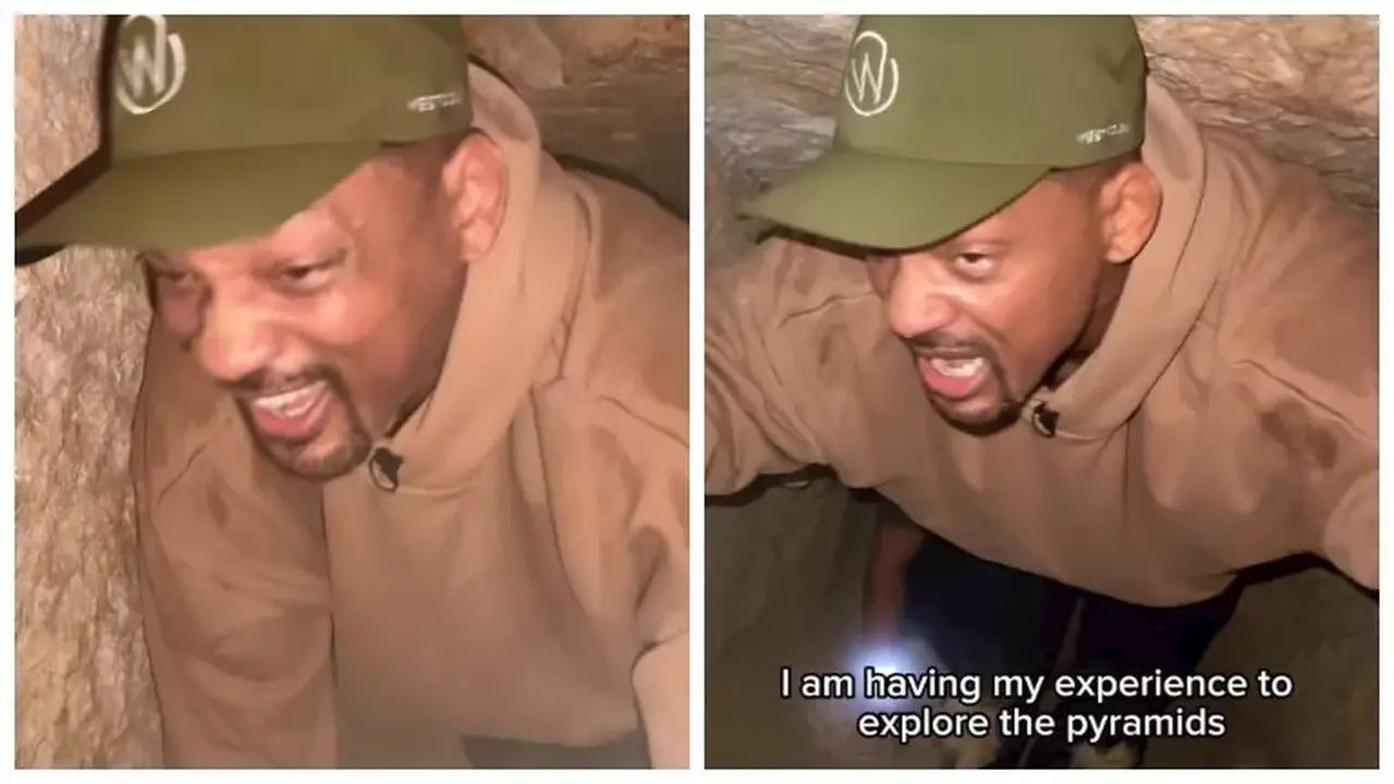 بداخل الأهرامات.. مقطع فيديو يوثق مغامرة الفنان ويل سميث في مصر